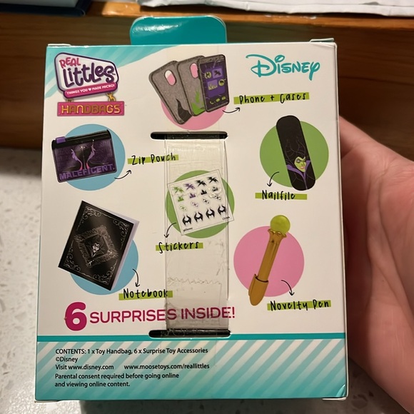 Disney maleficent real littles handbags with mini items NWT - Picture 3 of 4